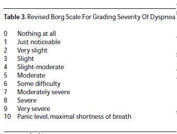 Borg Scale Rating Of Perceived Exertion Printable Handouts For Images